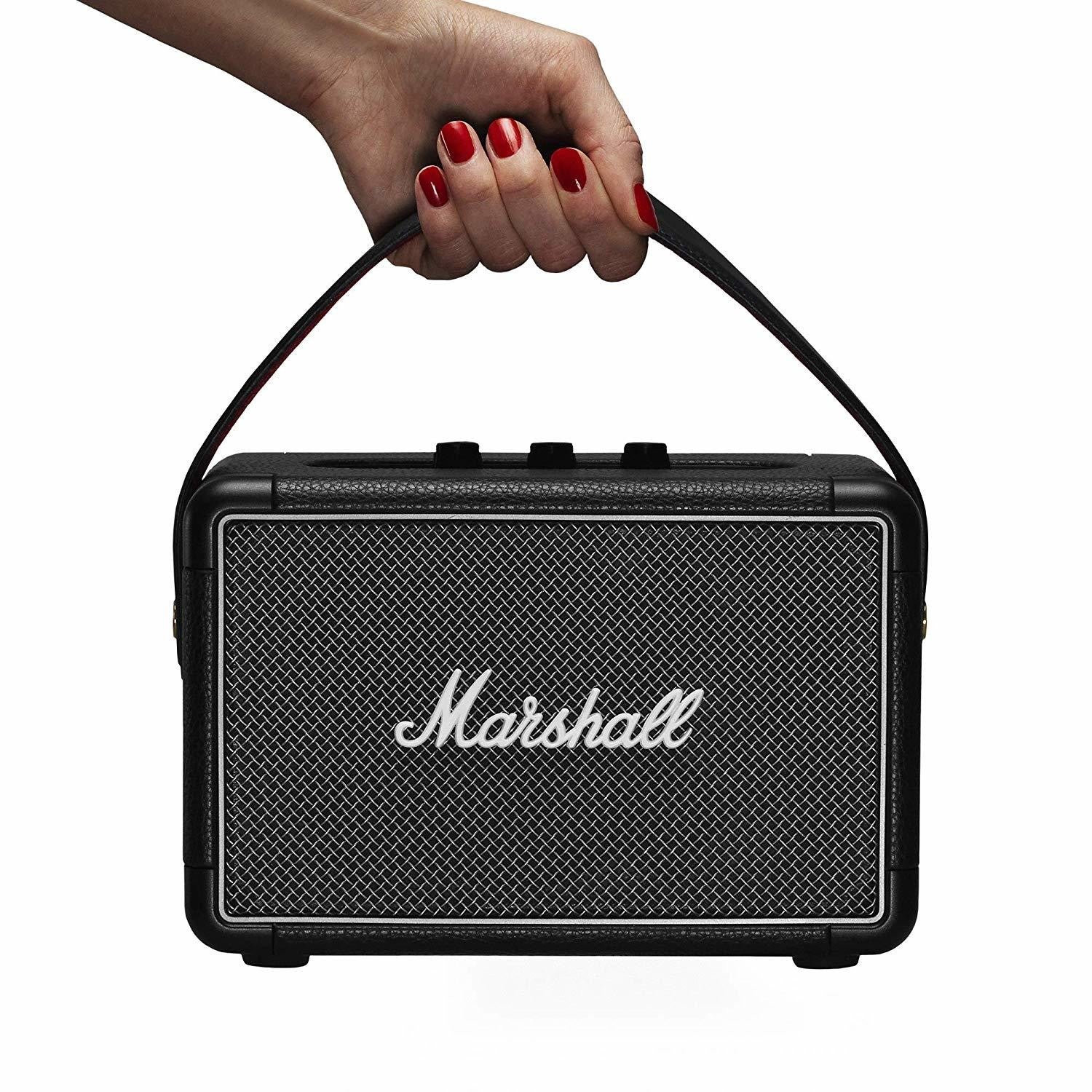 2026 2025 Enceinte portable Bluetooth Marshall Kilburn II – Noir, Son puissant, 36W, Autonomie 20+ heures, Résistante à l’eau IPX2