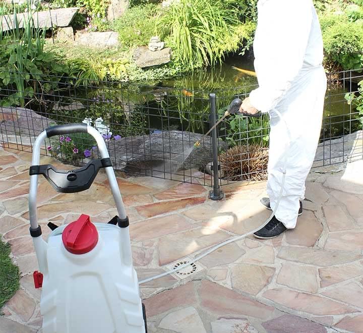 2026 PHOENIX - Pulvérisateur Électrique Pro Sprayer III 30L Option Rinçage – Pulvérisateur Électrique Toiture Longue Portée à Batterie Rechargeable, Débit 240 L/H, Tuyau 8m - 2 Batteries