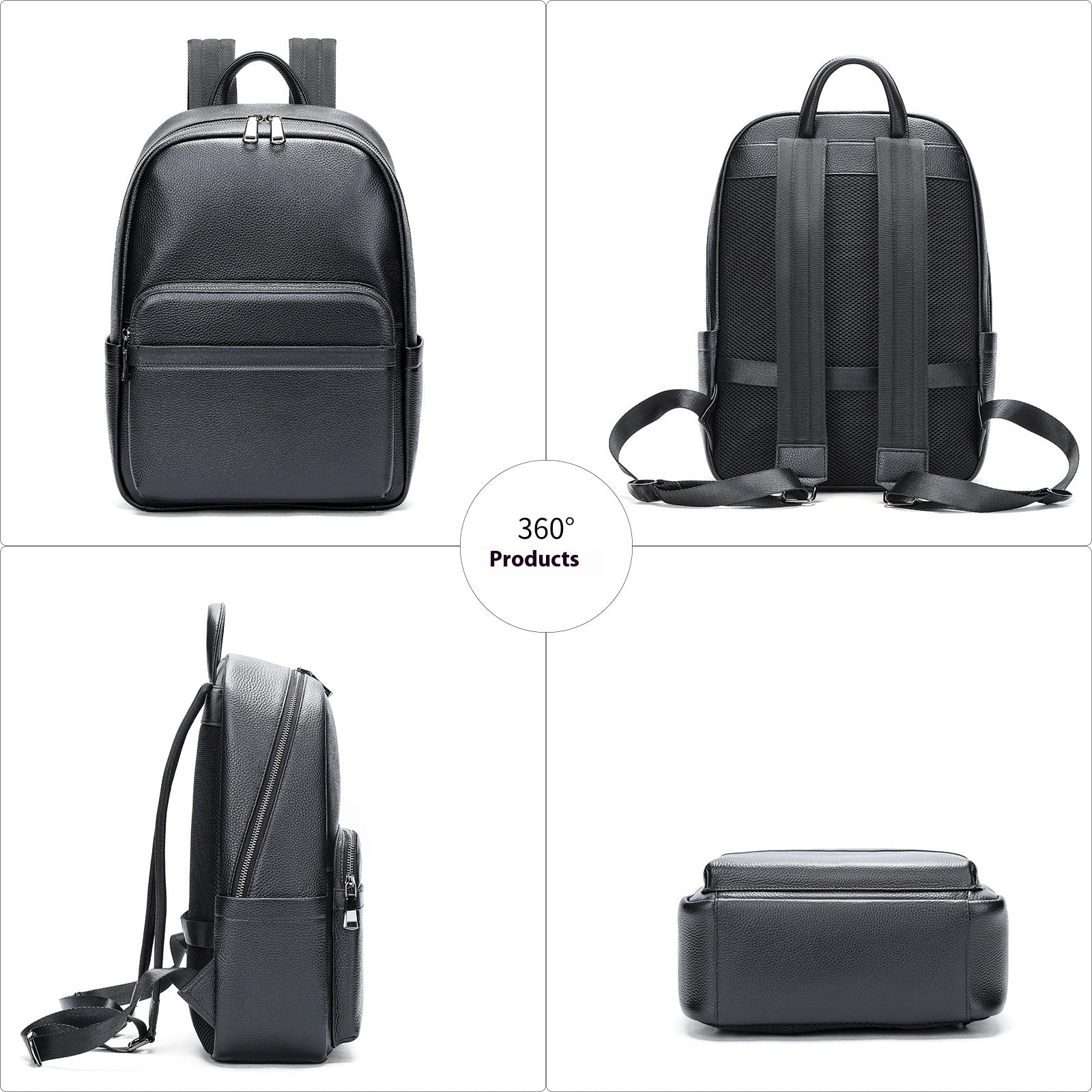 Men's Leather Business Laptop Backpack Large Capacity Professional Travel - LAKD London