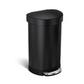 2026 2025 Simplehuman Poubelle de Cuisine Semi-Ronde à Ouverture au Pied 60 Litres avec Couvercle à Fermeture Douce, Acier Inoxydable Brossé