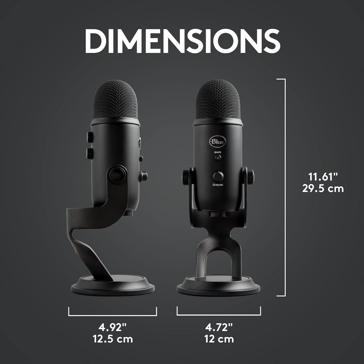 2026 2025 Logitech for Creators Microphone USB Blue Yeti (Noir)