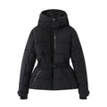 Doudoune ceinturé duvet chaud à carreaux hiver style urbain pour femme
