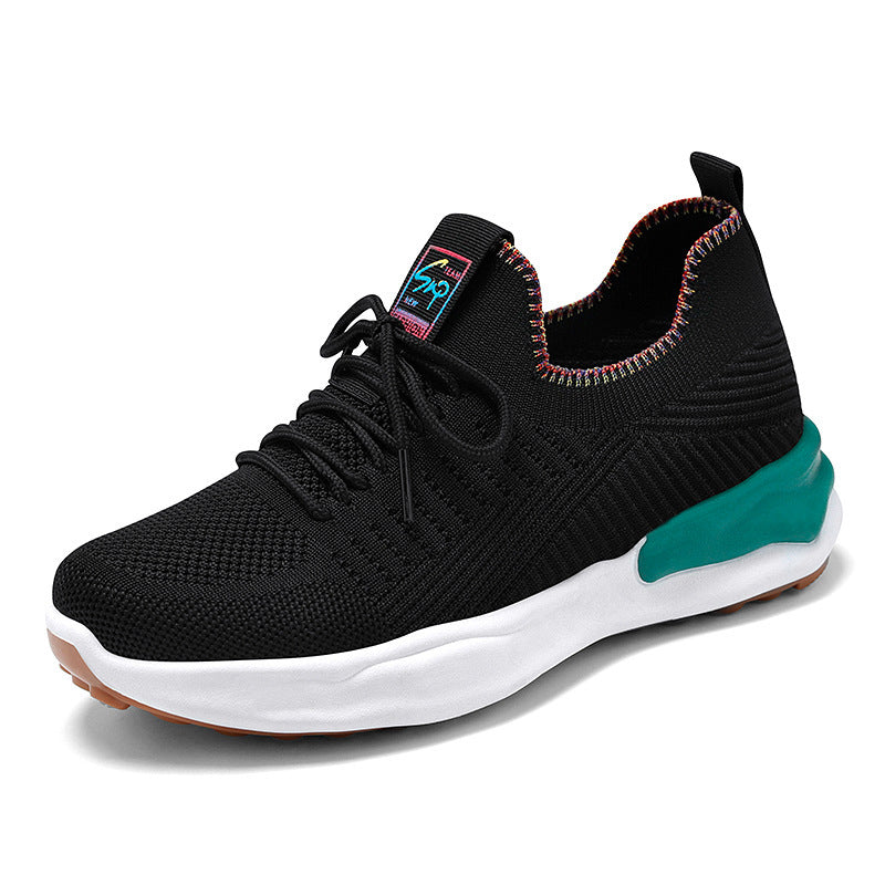Chaussures de running respirant en maille à lacets décontracté pour femme