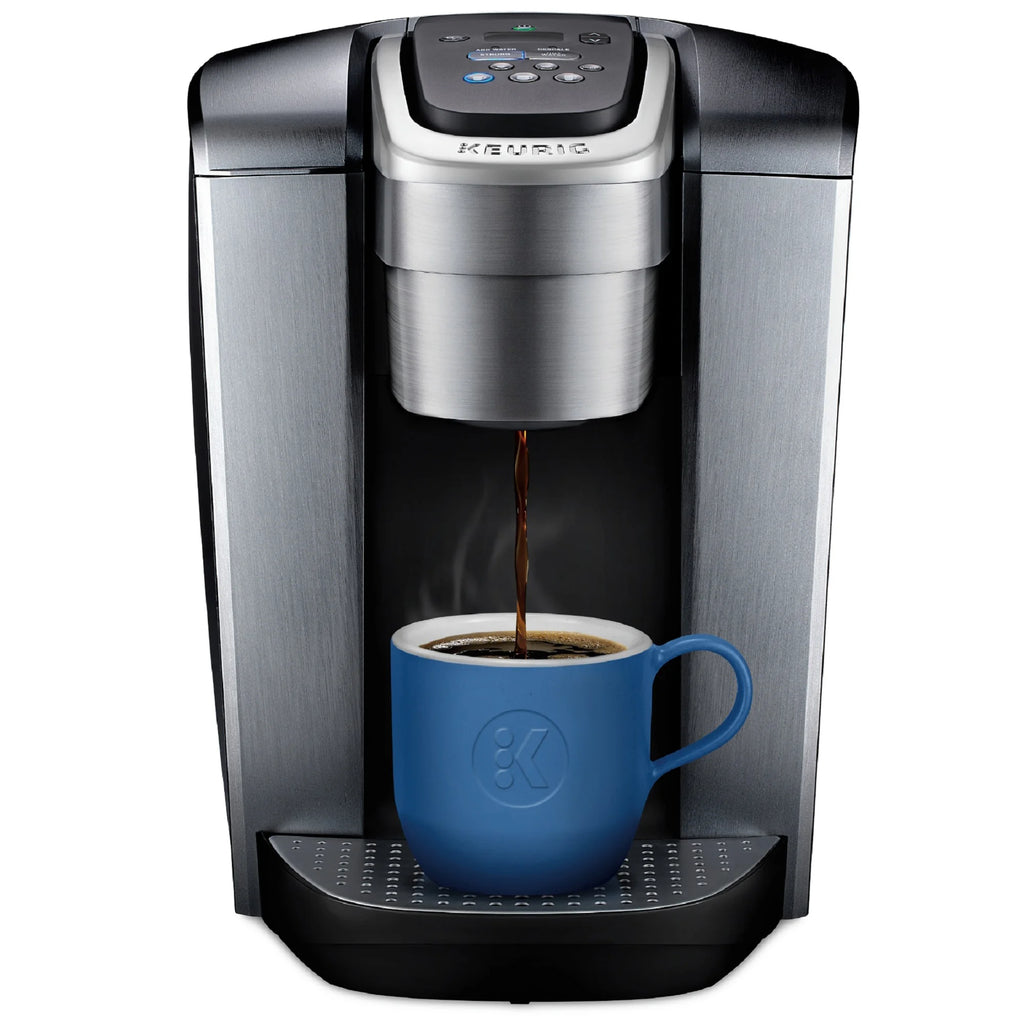 2026 2025 Keurig K-Elite – Machine à Café à Dosettes K-Cup à Portion Unique, Finition Brossée Slate, Programmable pour Café Chaud et Glacé