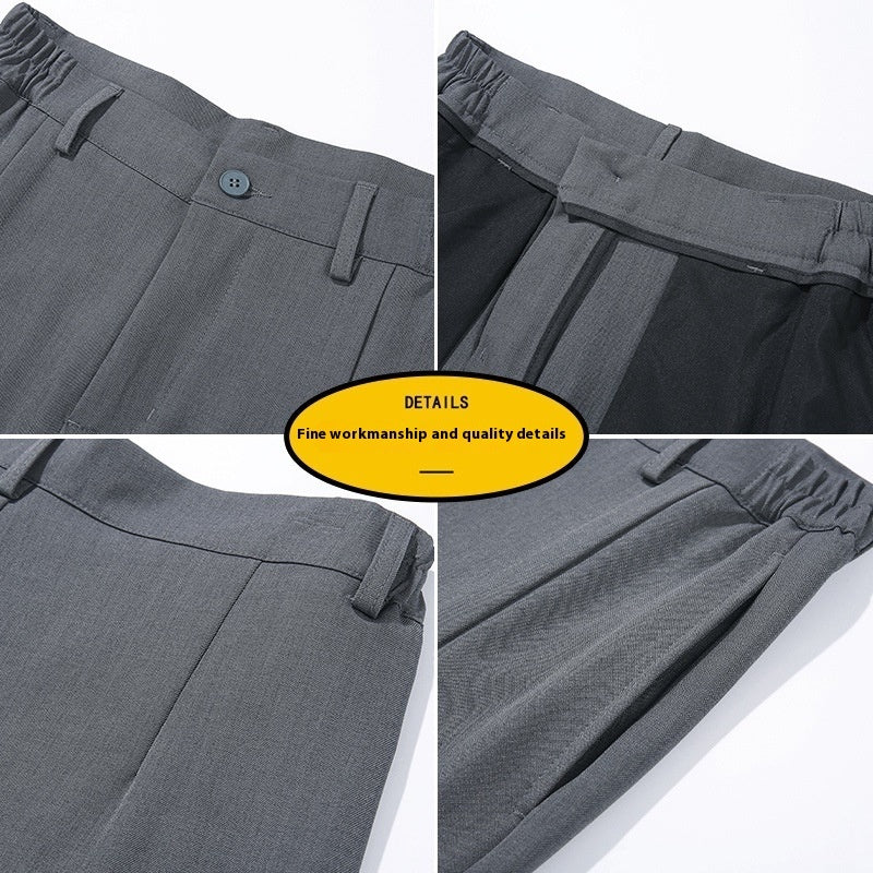 Pantalon polyvalent coupe ample droit décontracté fluide pour homme