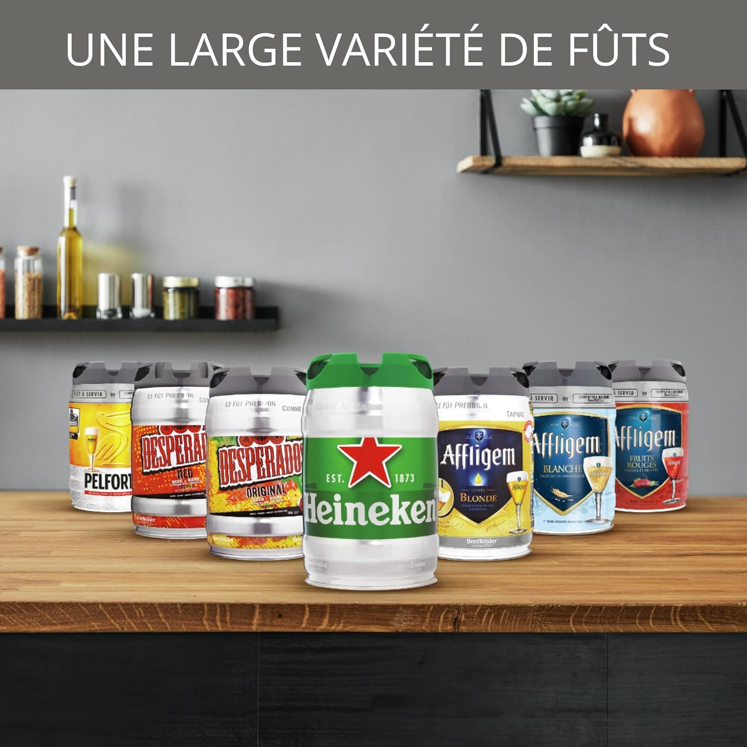 2026 BEERTENDER Machine à bière pression, Compatible avec les fûts de 5 L, Tireuse à bière, Pompe à bière, Indicateur température, Indicateur volume restant VB700800