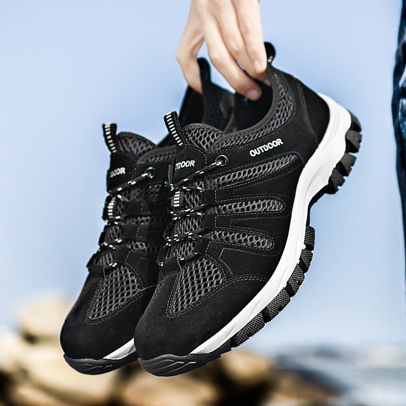 Chaussures de running léger respirant daim décontracté sport pour homme