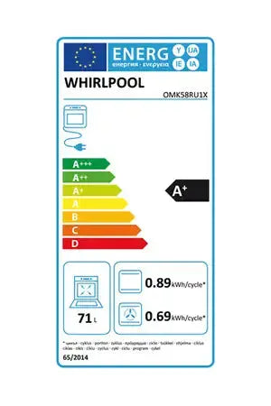 2026 Whirlpool OMK58RU1X four encastrable