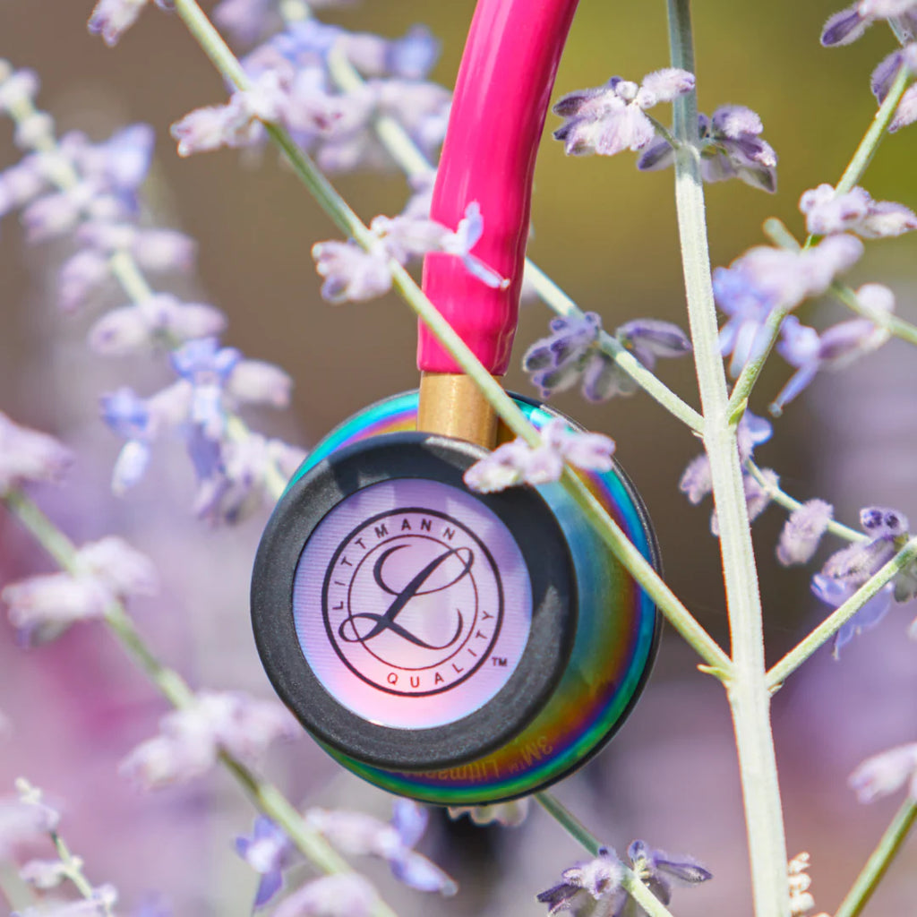 2026 2025 Stéthoscope Littmann Classic III Surveillance : Raspberry Rainbow 5806