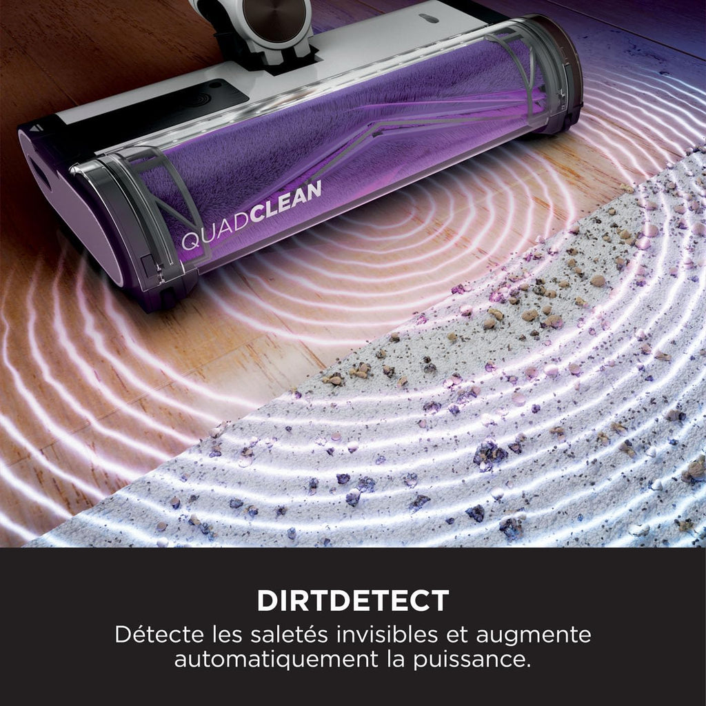 2026 Shark Detect Clean & Empty IW3612AMZEU, Aspirateur sans Fil, Blanc, 240 W, 2 liters