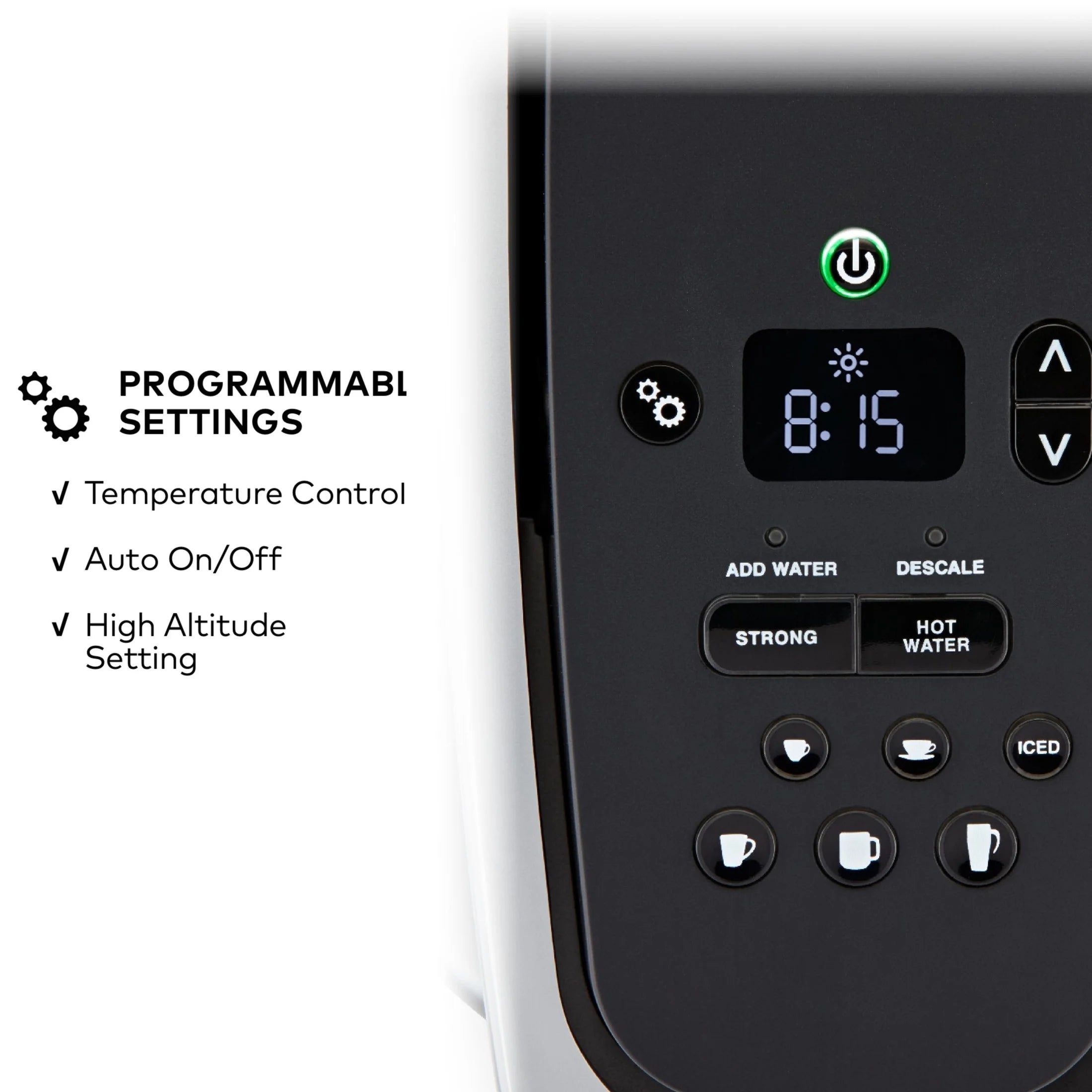 2026 2025 Keurig K-Elite – Machine à Café à Dosettes K-Cup à Portion Unique, Finition Brossée Slate, Programmable pour Café Chaud et Glacé