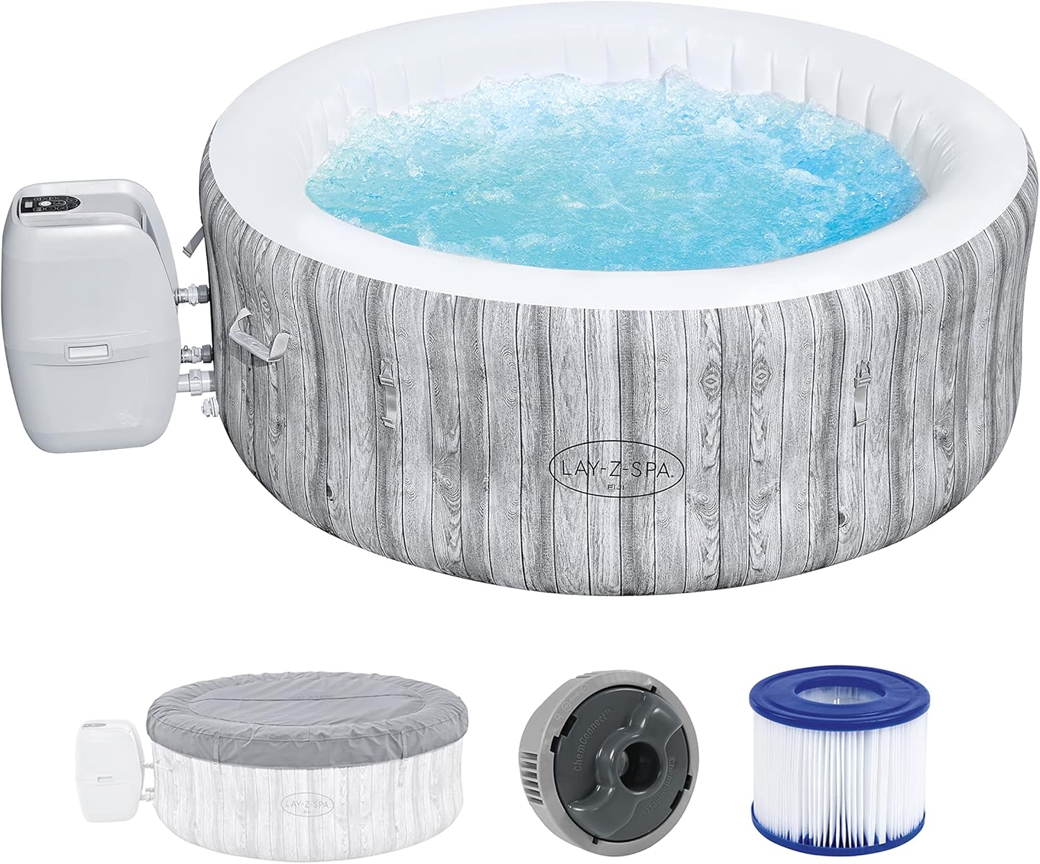 2026 Spa gonflable rond BESTWAY Lay-Z-Spa® Miami Airjet™ 2 - 4 personnes