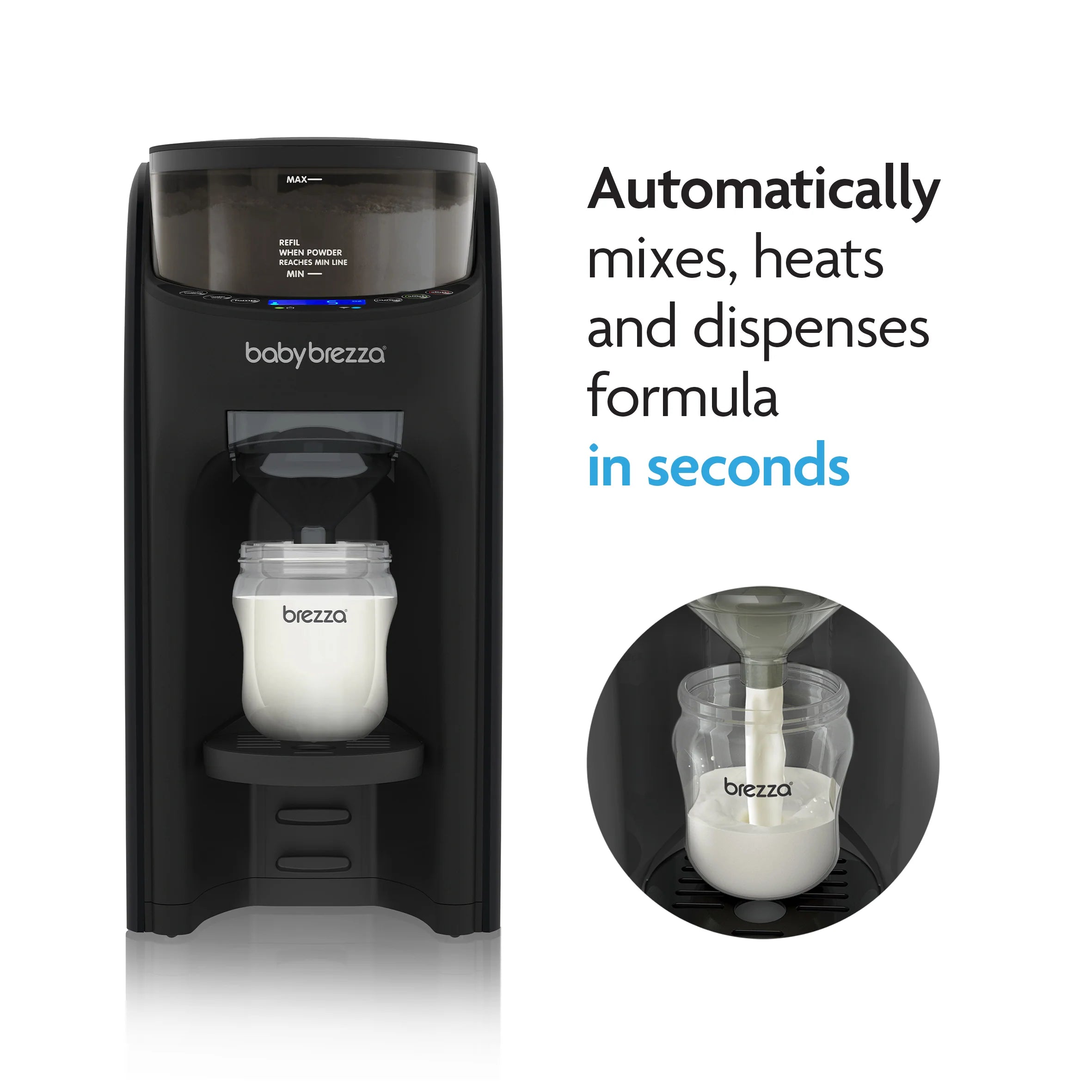2026 2025 Pack : Distributeur de lait Formula Pro Advanced avec entonnoir et couvercle supplémentaires