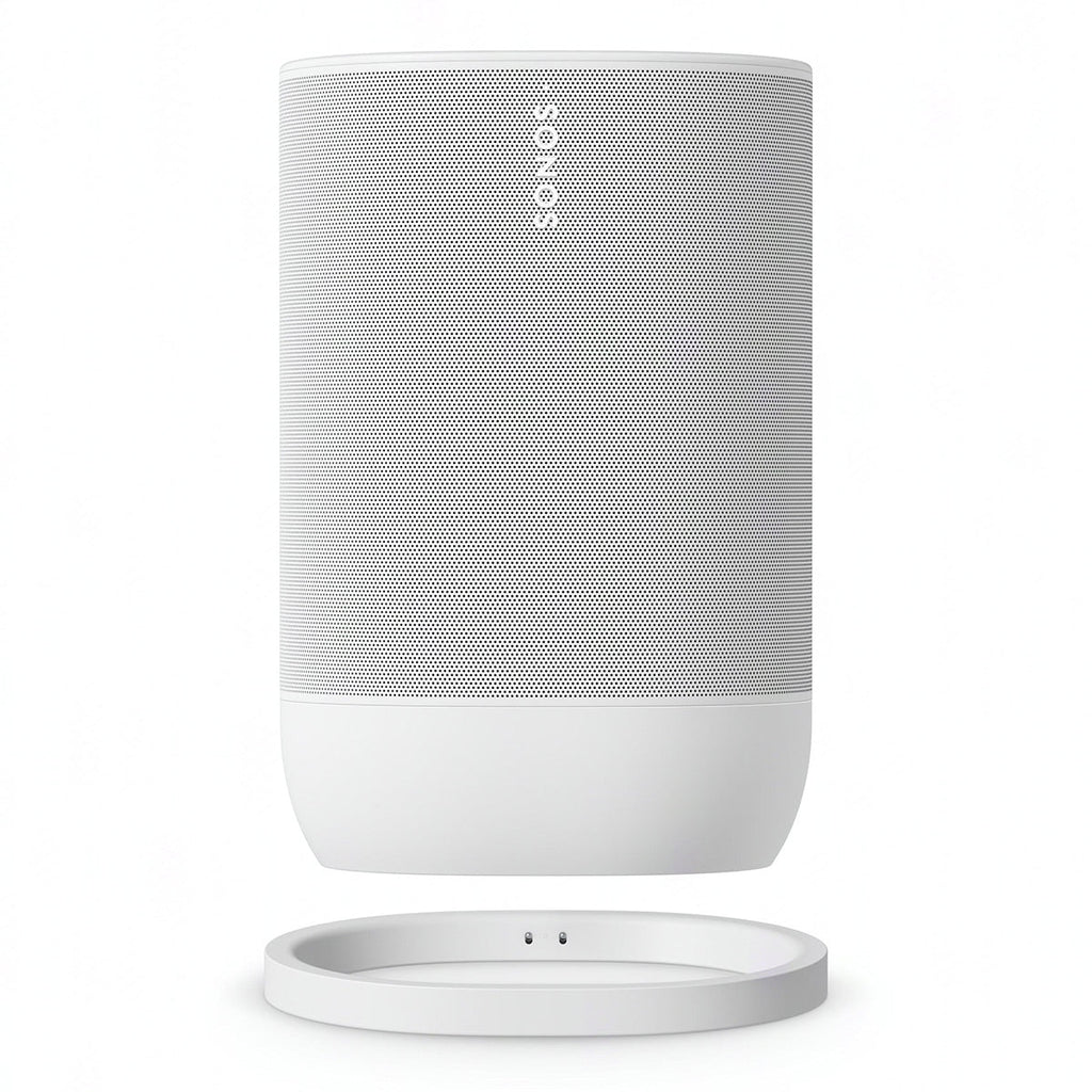 2026 2025 Sonos Move 2 – Enceinte Portable Intelligente Blanche avec Batterie 24 Heures, Bluetooth et Wi-Fi, Résistante à l’Eau, Son Stéréo Puissant et Commande Vocale