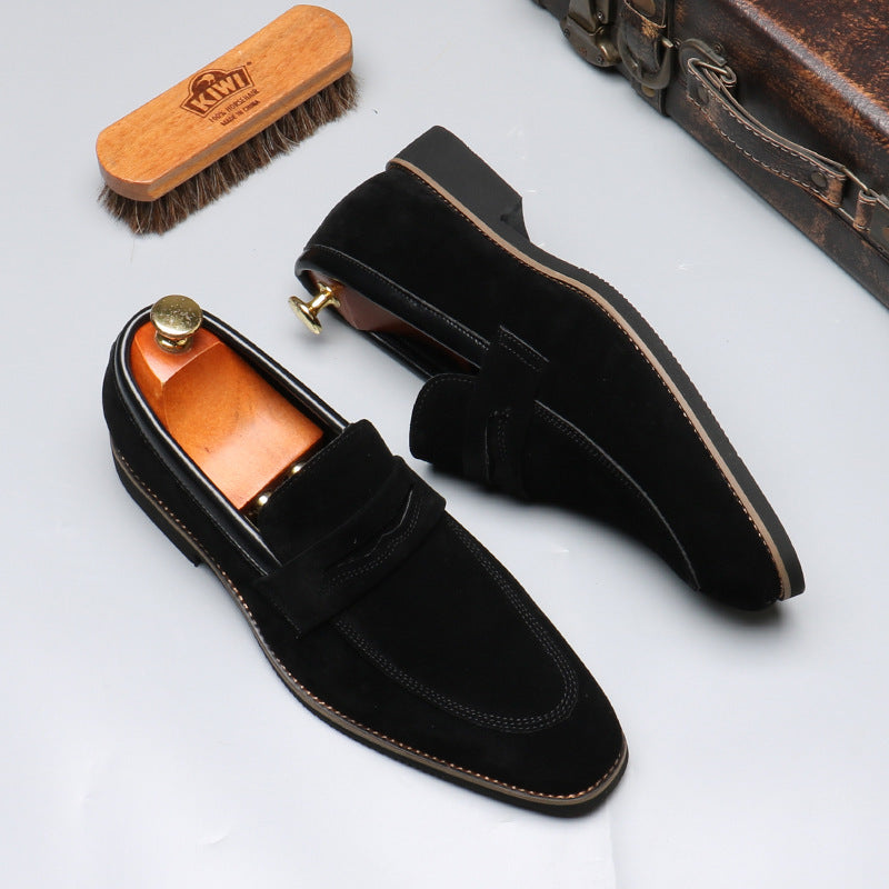 Mocassins style britannique en daim facile à porter élégance pour homme
