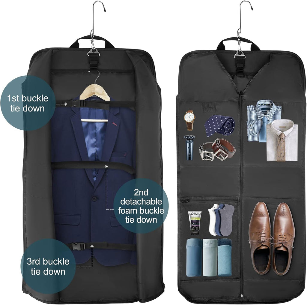 Foldable Waterproof Travel Garment Bag – Carry-On Suit Organizer with Strap | Bowlift